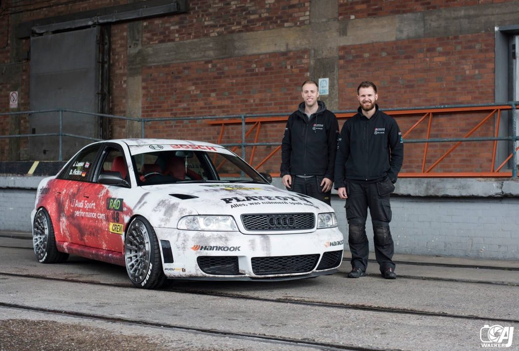 Our directors, Andy and Adam, with a show car they wrapped for Dub Fiction.