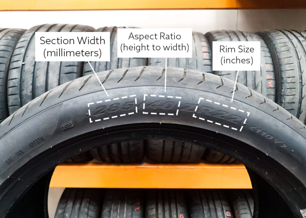 How to read your tyre size
